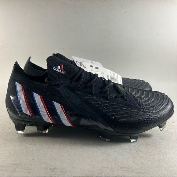 Adidas Predator Edge.1 L FG Soccer Cleats Black Size Mens 6 Womens 7 GV7391 - Picture 1 of 10